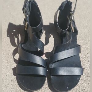 Black Strappy Sandals